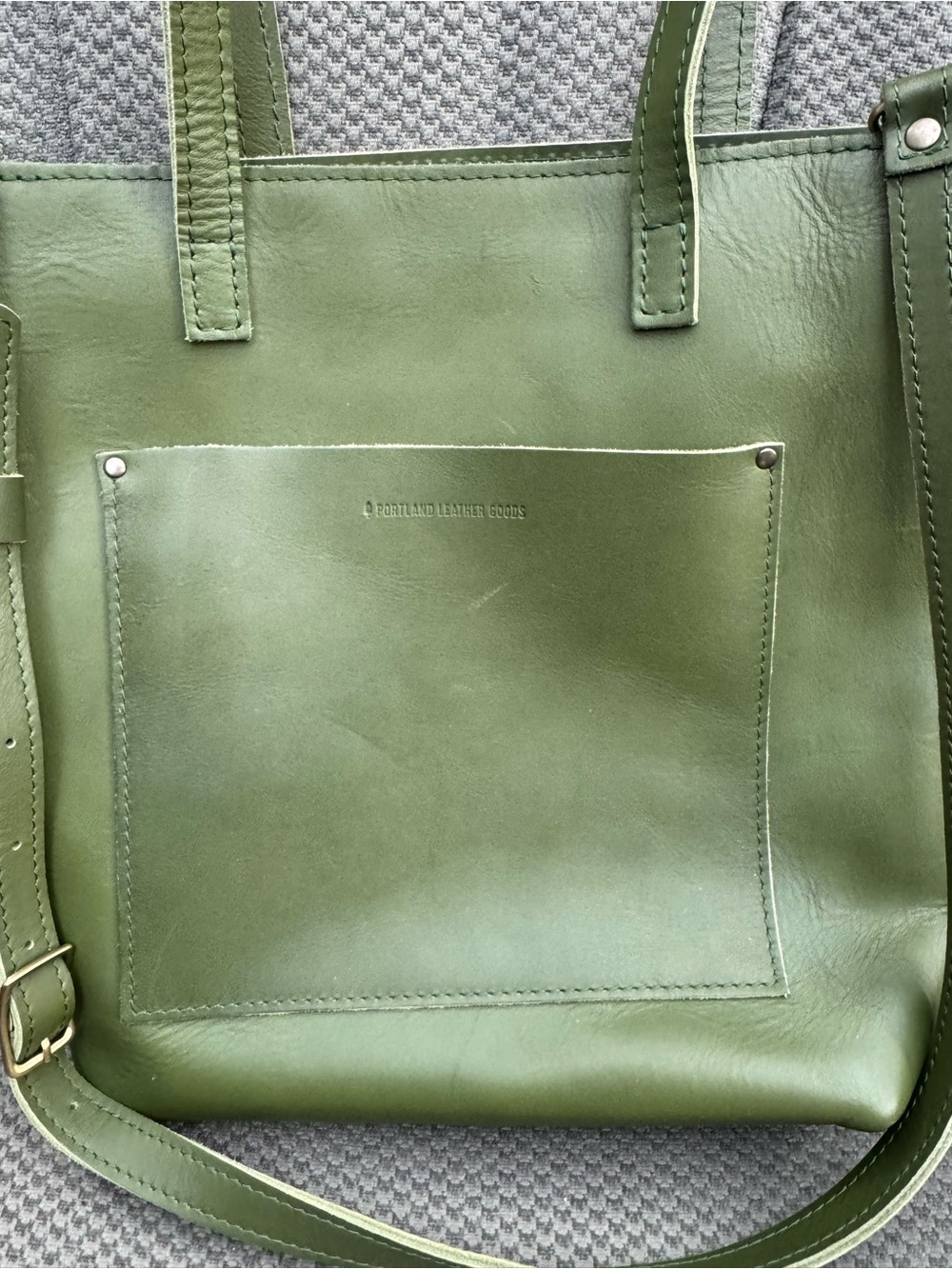 Portland Leather Full Size Crossbody Tote (FSCB) - Pine? - Picture 2 of 6